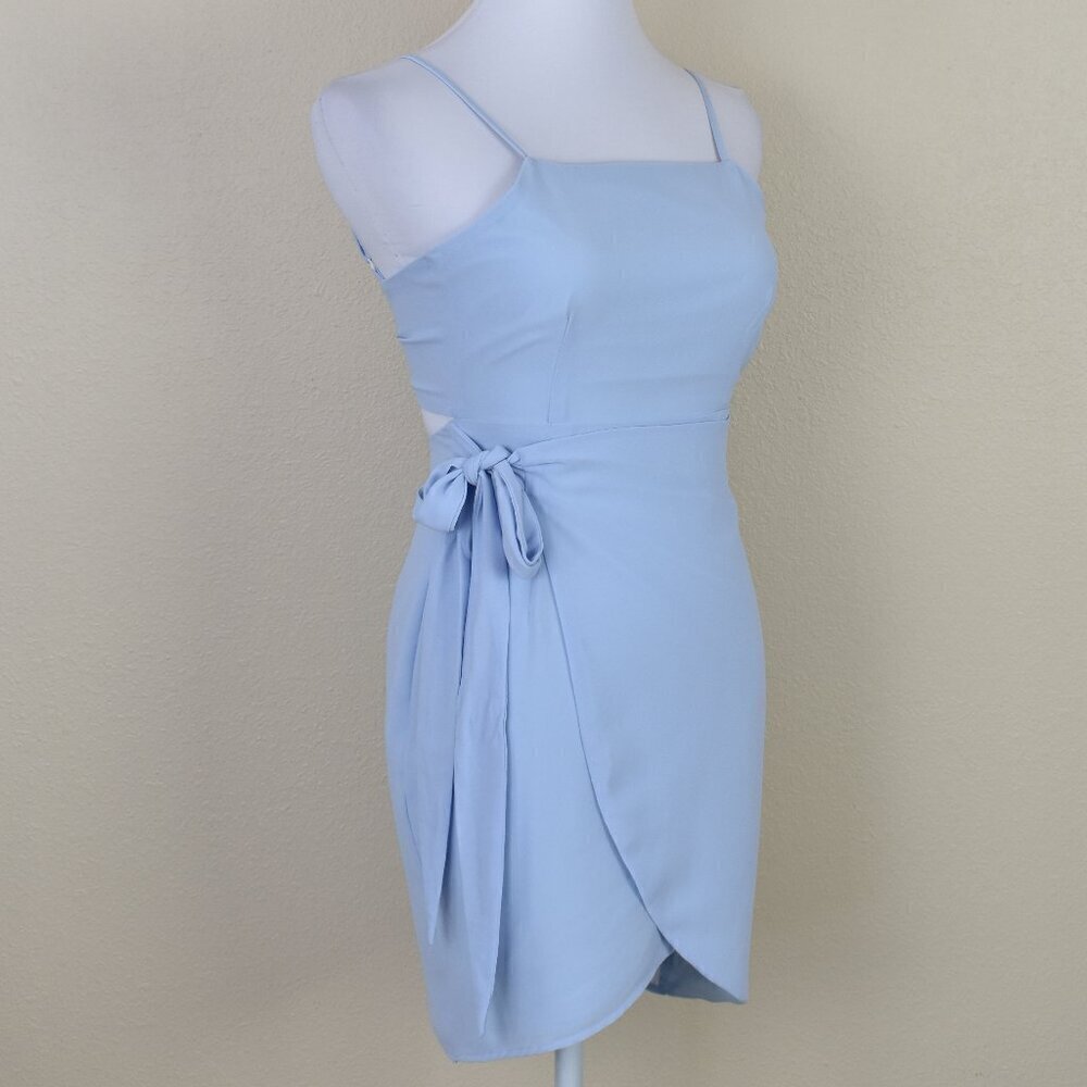 Superdown Morgan Layered Mini Wrap Dress XS - Picture 6 of 7
